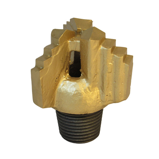 5 ⅜" Short 3 Step 3 Wing Step Drag Bit - 2 ⅜" Reg Pin Thread